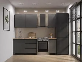 Кухня София 1600 диамант серый