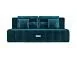 Диван Марсель №4 бархат сине-зеленый STAR VELVET 43 BLACK GREEN