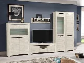 Гостиная Лючия 1 бетон/венге