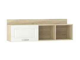 Полка с дверкой НМ 011.38-01 Оливия Дуб сонома/белый скандинавский
