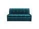 Диван Аккордеон Барон №6 бархат сине-зеленый STAR VELVET 43 BLACK GREEN