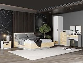 Спальня Оттавия 2 Белый/Дуб золотой