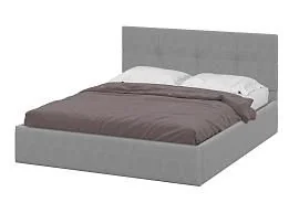 Кровать двойная №4 мягкая 1,6 / Серый