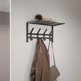 Вешалка с полкой Торонто 11 Графит