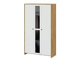 Дольче шкаф трехстворчатый / Дуб золотой/Белый