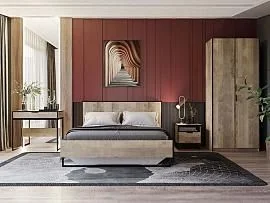 Спальня Фолк-1 Дуб Гранж песочный