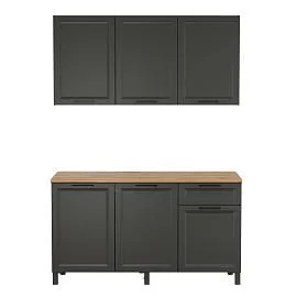 Кухня Римини 1500 диамант серый