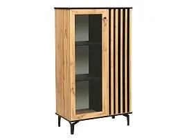 Шкаф комбинированный Либерти 51.03 (опора h150) Дуб вотан/Черный