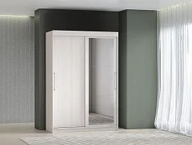 Шкаф-купе арт. 007 1,5 м зеркало / Ясень анкор светлый