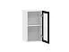Moru 100.80.400 шкаф наквесной Белый / Черный