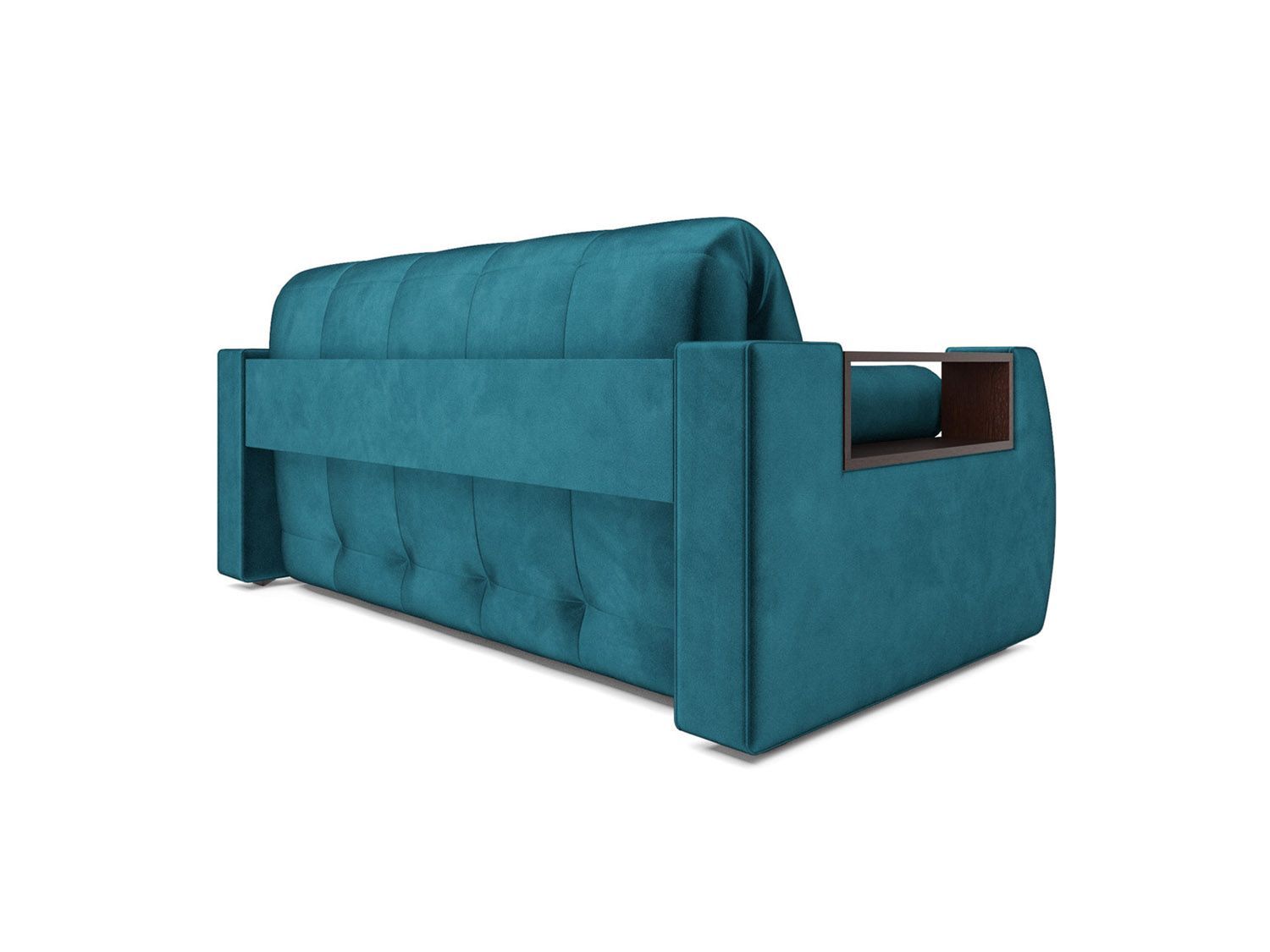 Диван Аккордеон Барон №3 бархат сине-зеленый STAR VELVET 43 BLACK GREEN