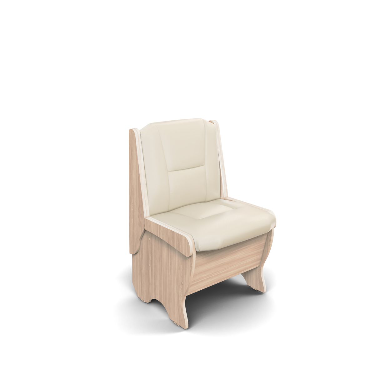 Скамья Лотос 550 ясень светлый/крем