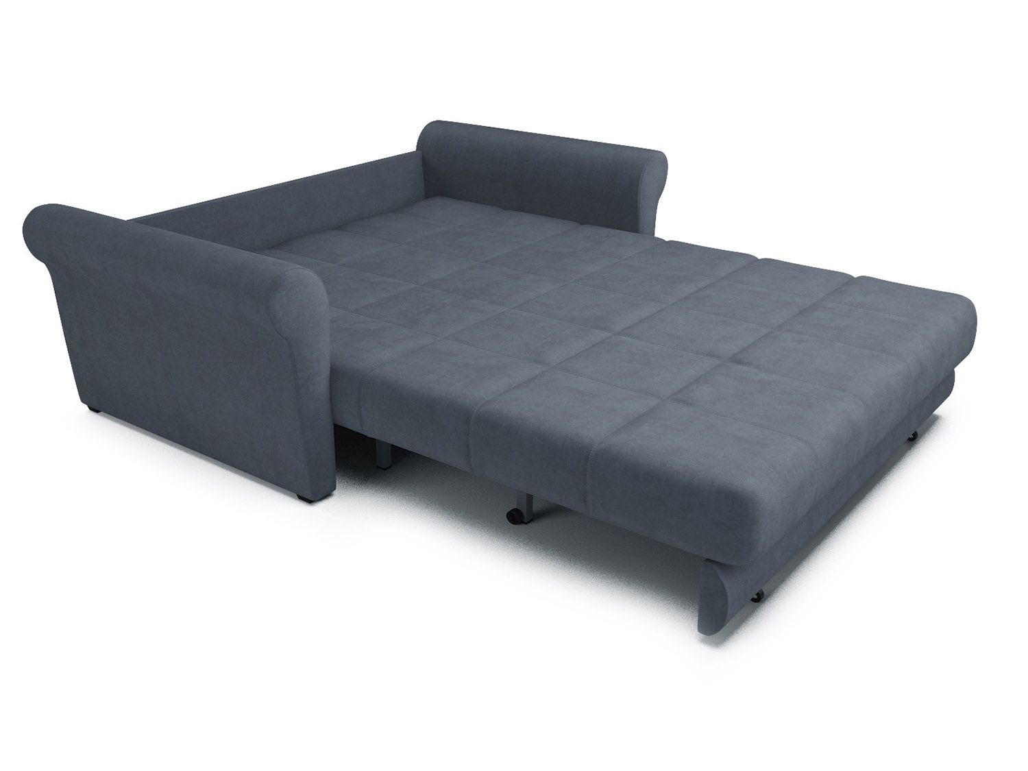 Диван Гранд велюр серо-синий / НВ-178/26