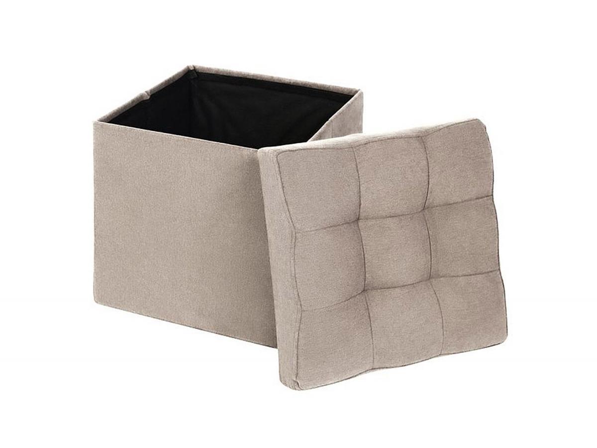 Пуф складной велюр Светло-Бежевый