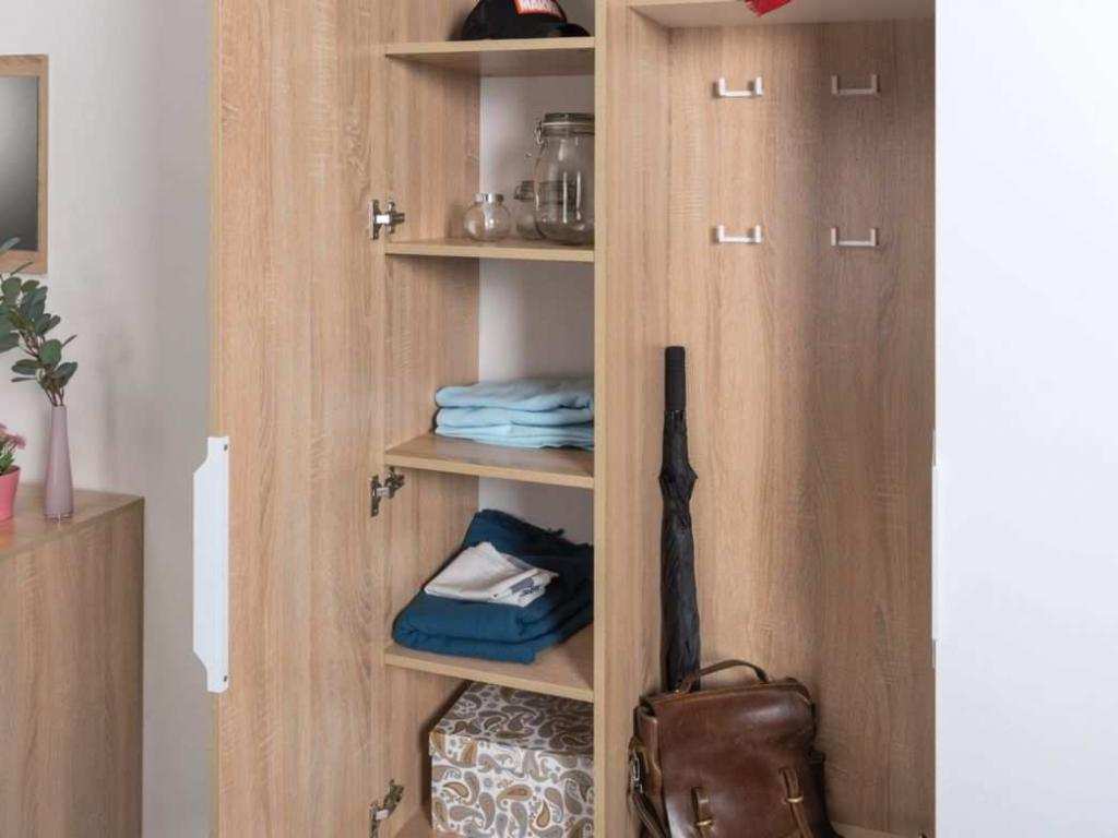 Прихожая Куба 1 дуб сонома/белый