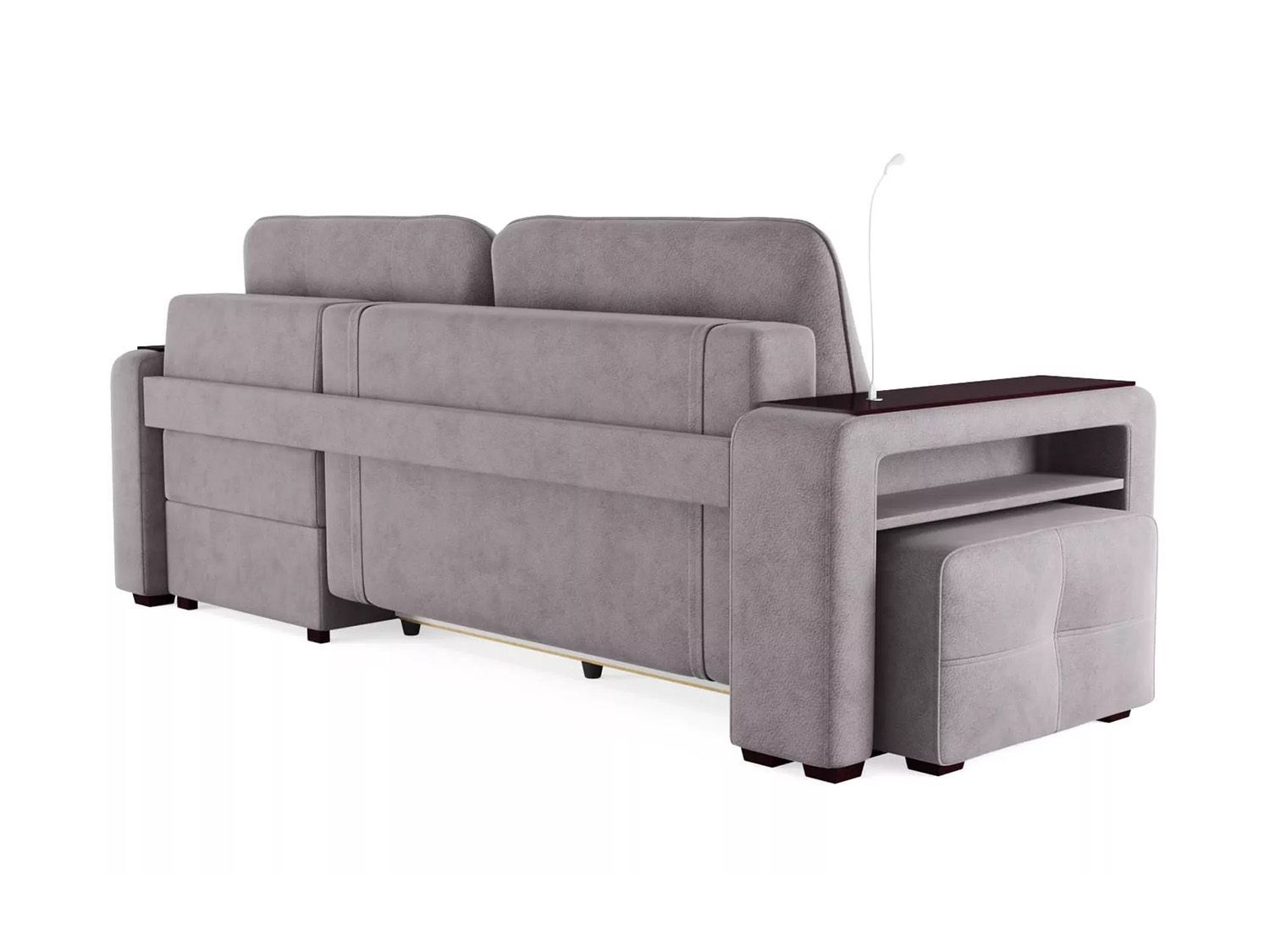 Диван угловой Смарт 4 Б4-2Т-1Пф-Б3 Велюр Кашемир 890