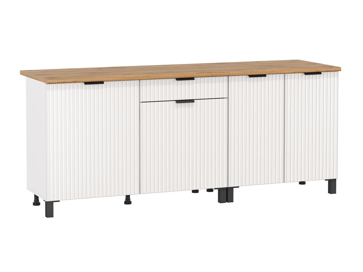 Венера стол 2000 МДФ / Белый фрезерованный