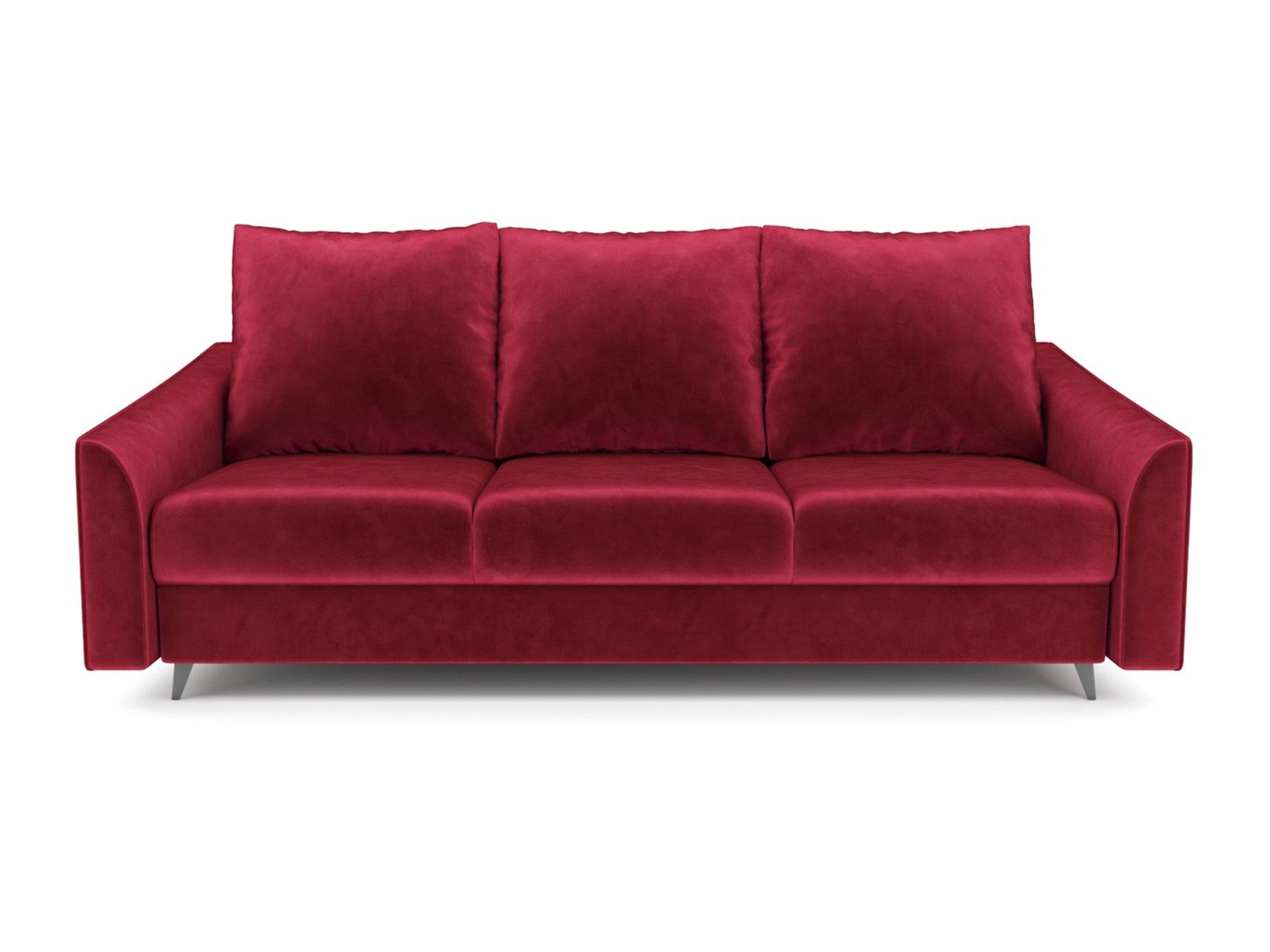 Диван Уэльс бархат красный/ STAR VELVET 3 DARK RED