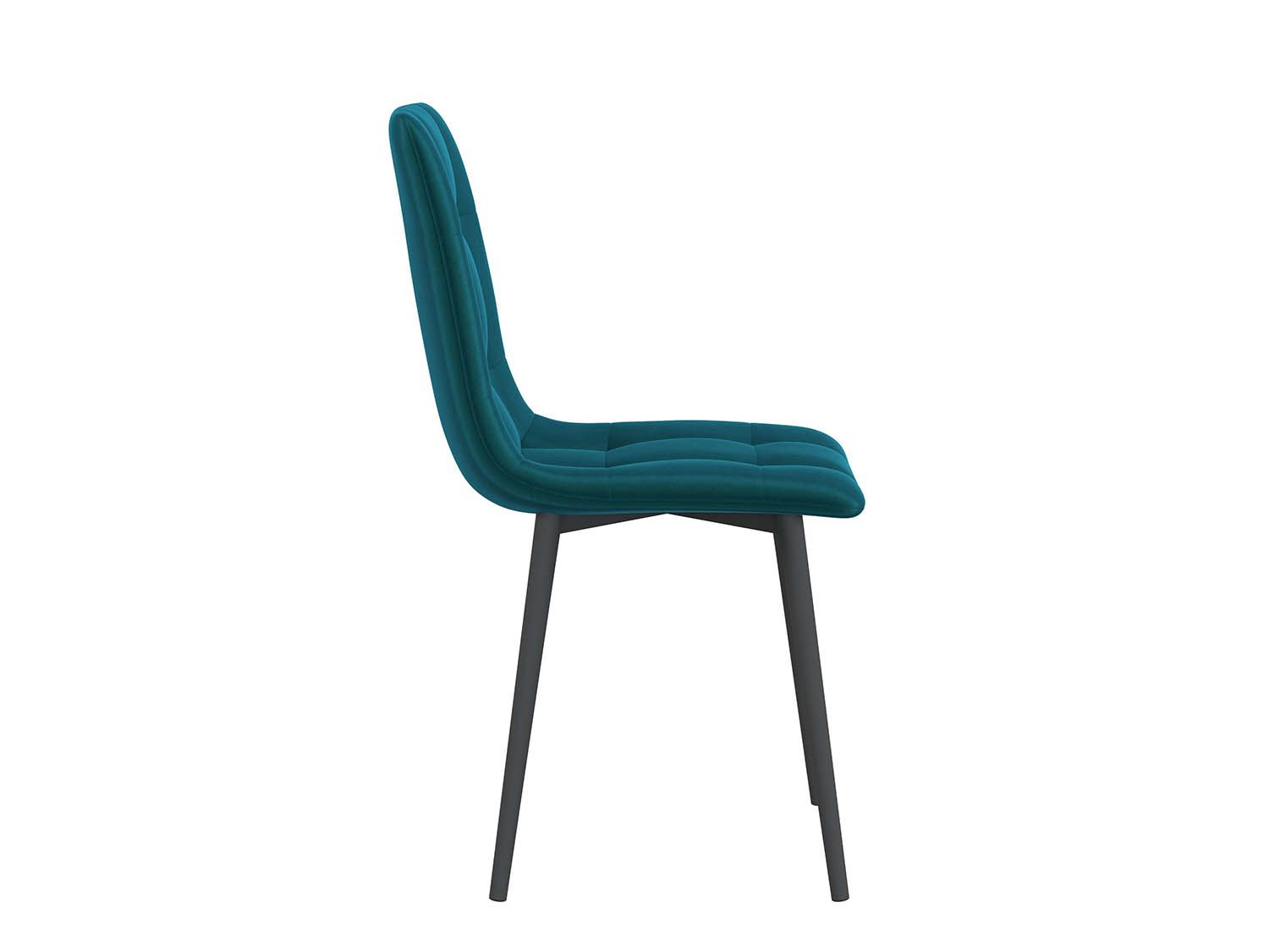 Белла К стул велюр тенерифе изумруд / черный