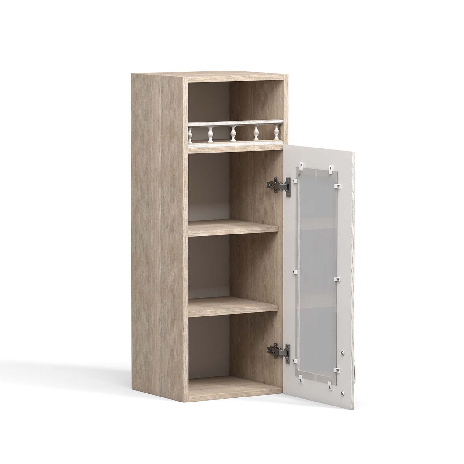 Флоренция шкаф навесной ШКН 350 ПВ / Ясень/Ясень патина В 920