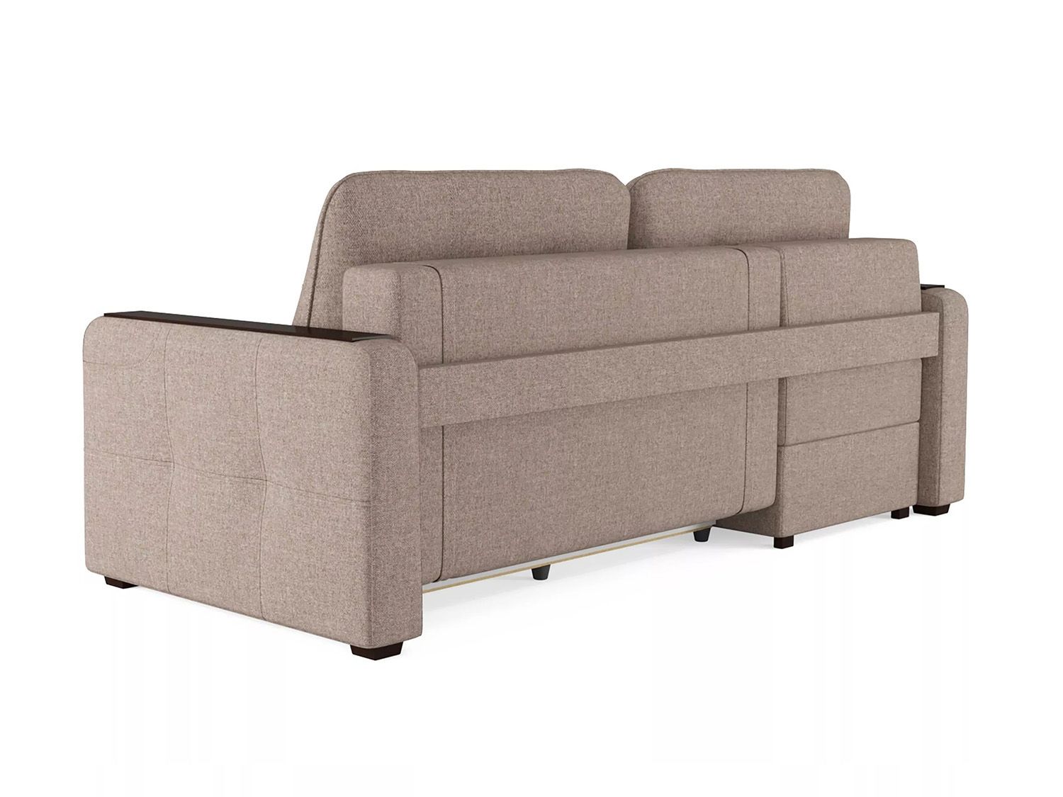 Диван угловой Смарт3 1Пф-2Т Рогожка шерлок 932