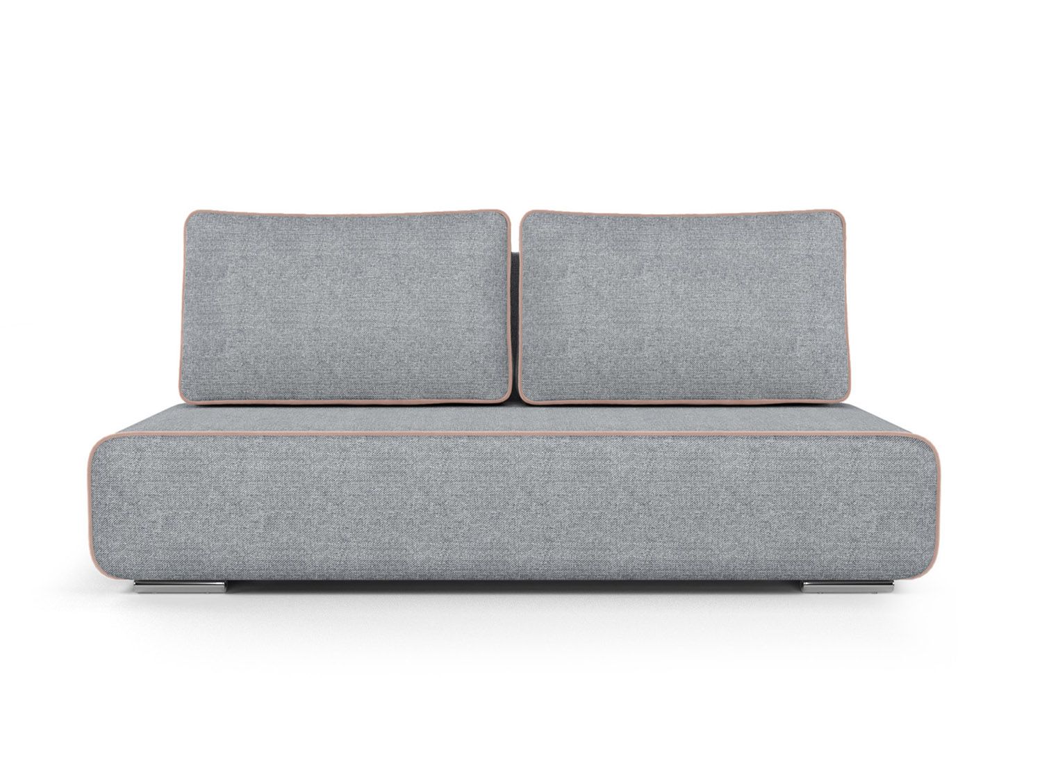 Диван Марк рогожка серая + кордрой бежевый