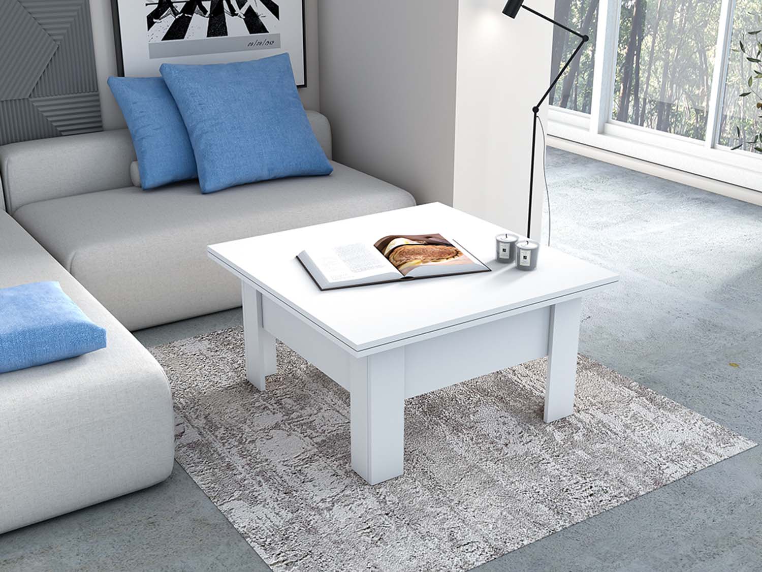 Стол-трансформер - Белый