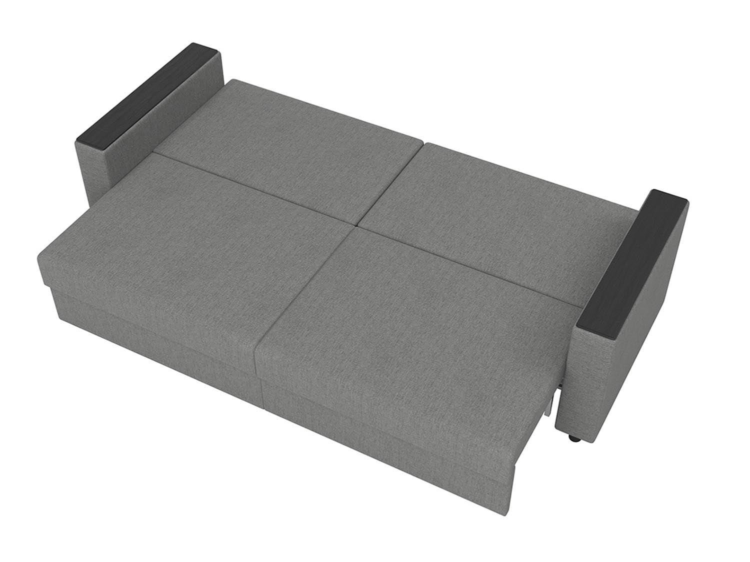 Гермес диван-кровать 3-х мест / рогожка серая