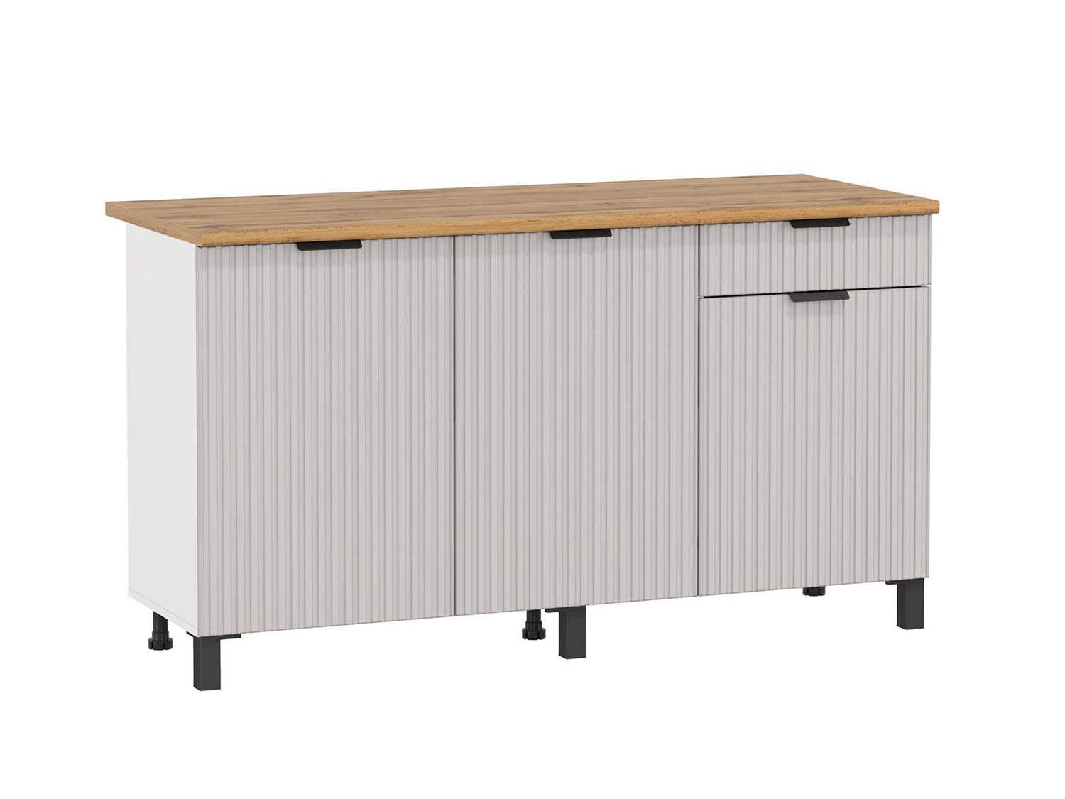 Венера стол 1500 МДФ / Кашемир фрезерованный