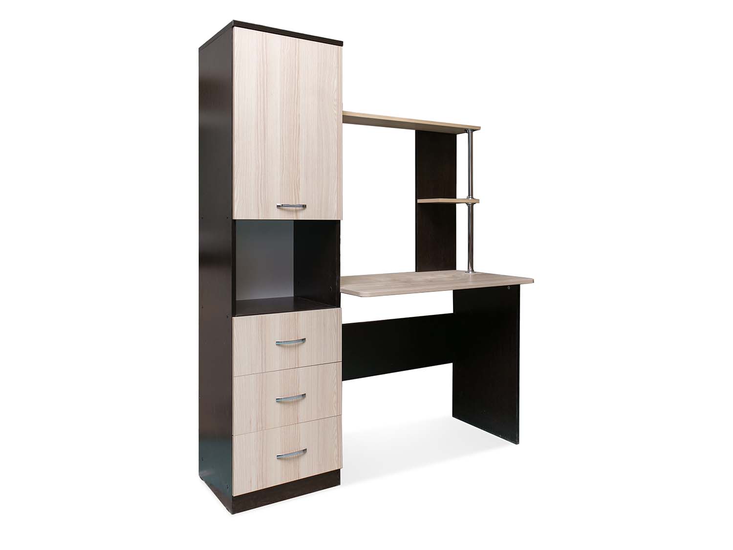 Стол компьютерный СК-8 венге/ясень шимо светлый