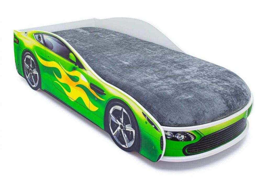 Кровать-машина Бельмарко Бондмобиль зеленый