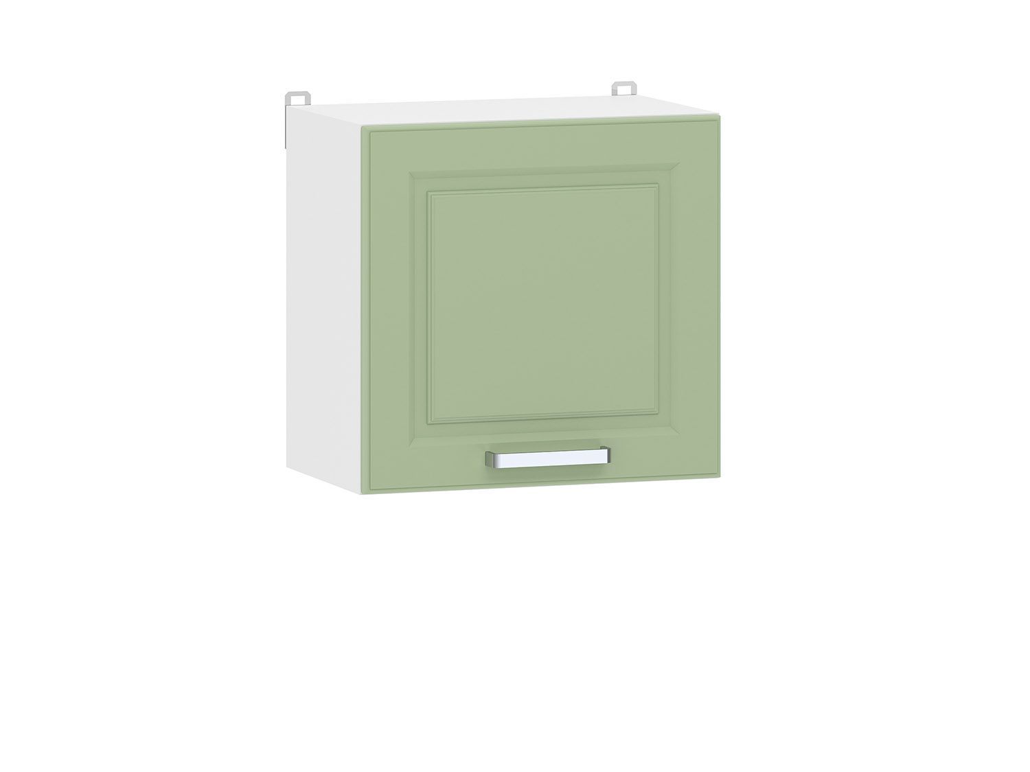 Вокс 100.39 500 шкаф навесной / Белый/Фисташка