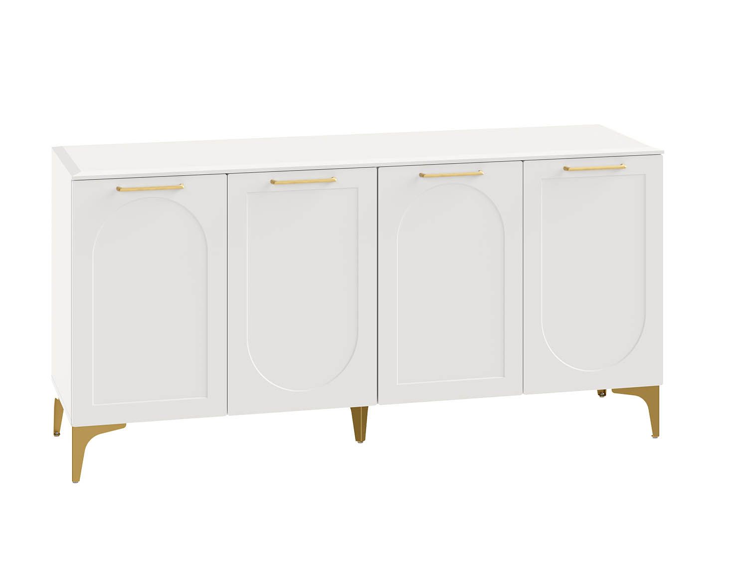 Монтесито Тумба под ТВ 16.67 Белый шагрень