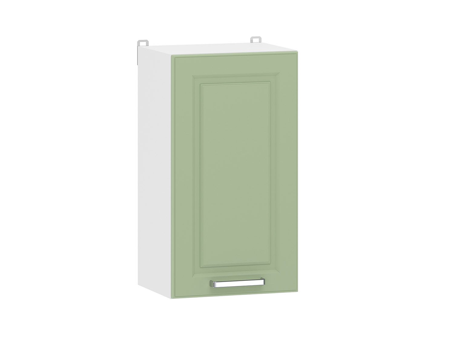 Вокс 100.30 400 шкаф навесной / Белый/Фисташка