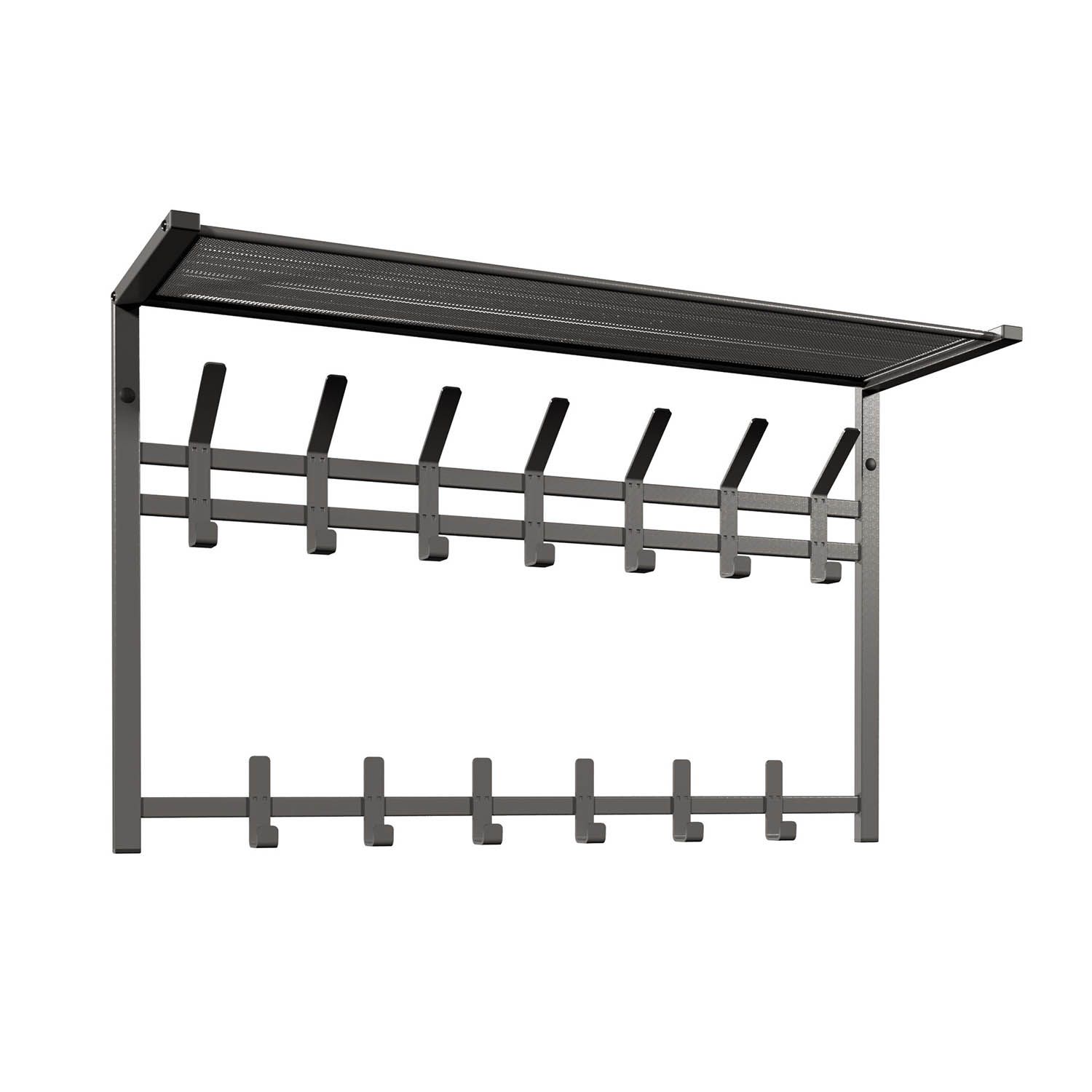 Вешалка с полкой 2-х ярусная Торонто 32 Графит