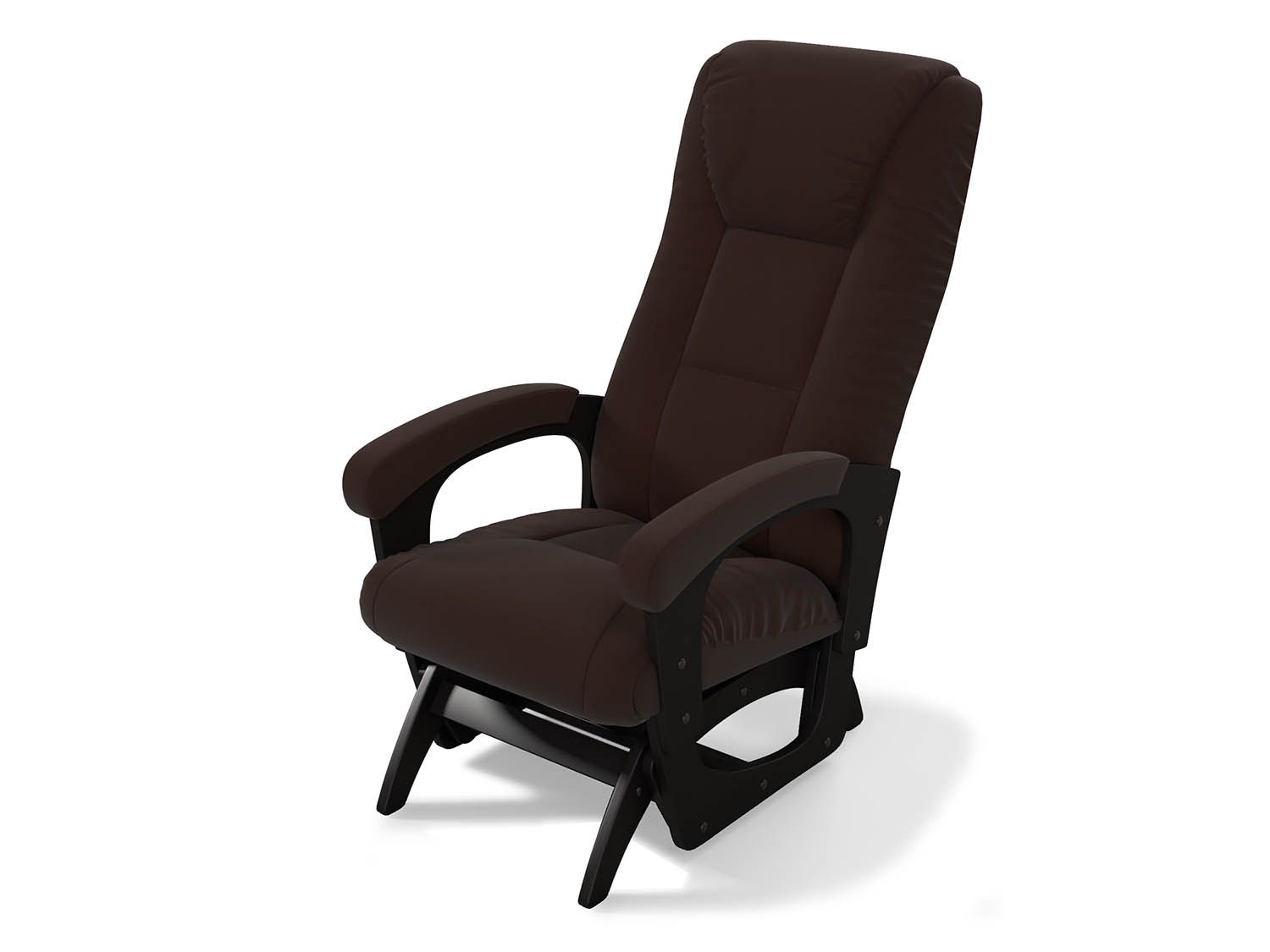 Кресло-маятник Леон Черный / Шоколад