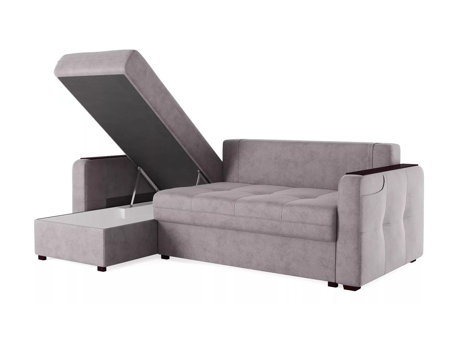 Диван угловой Смарт 3 1Пф-2Т Велюр Кашемир 890