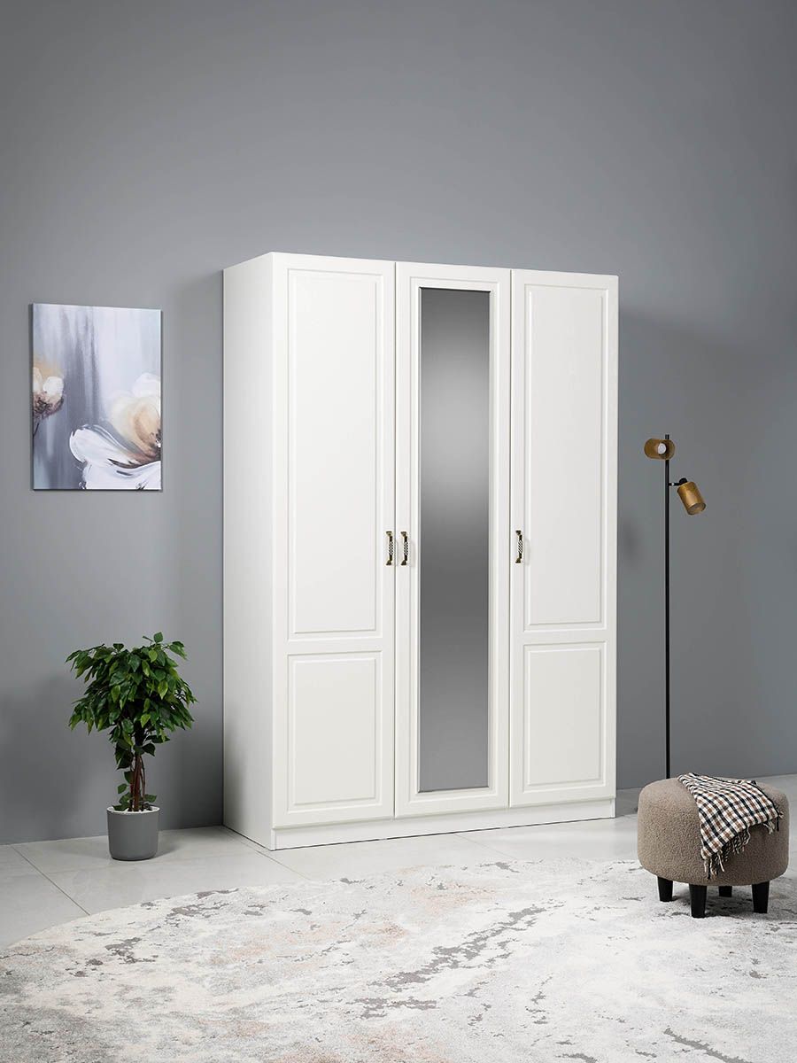 Ливерпуль Шкаф комбинированный 08.45.01 Белый/Ясень ваниль