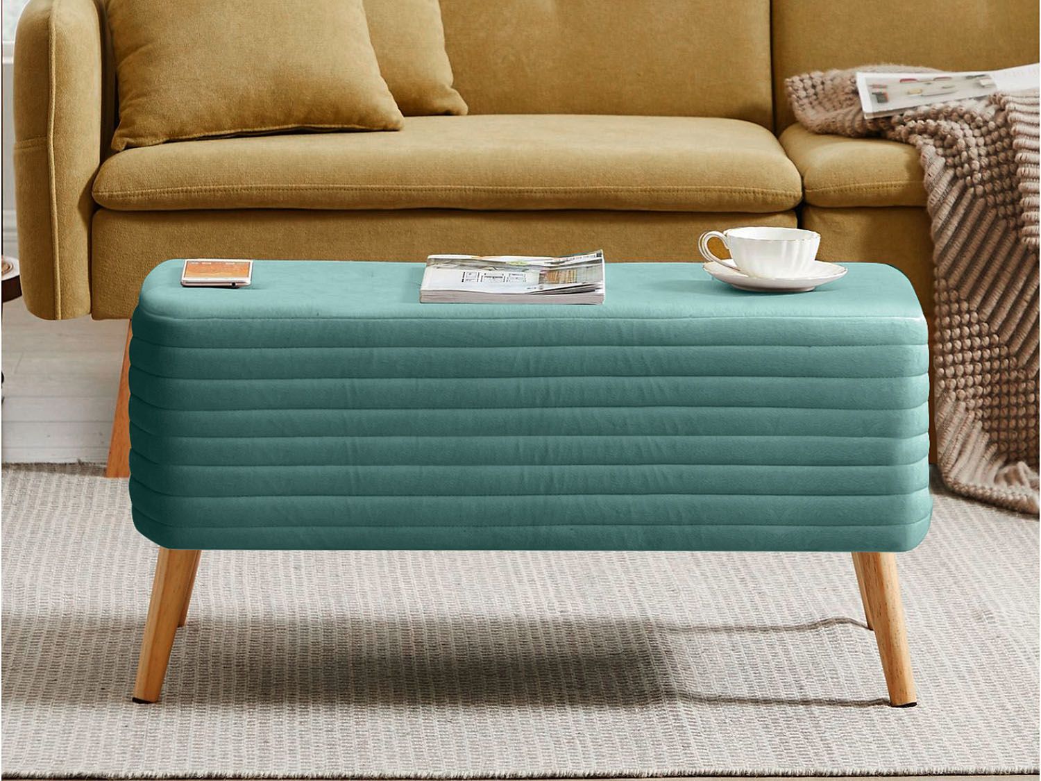 Банкетка А9ГС бирюза №21