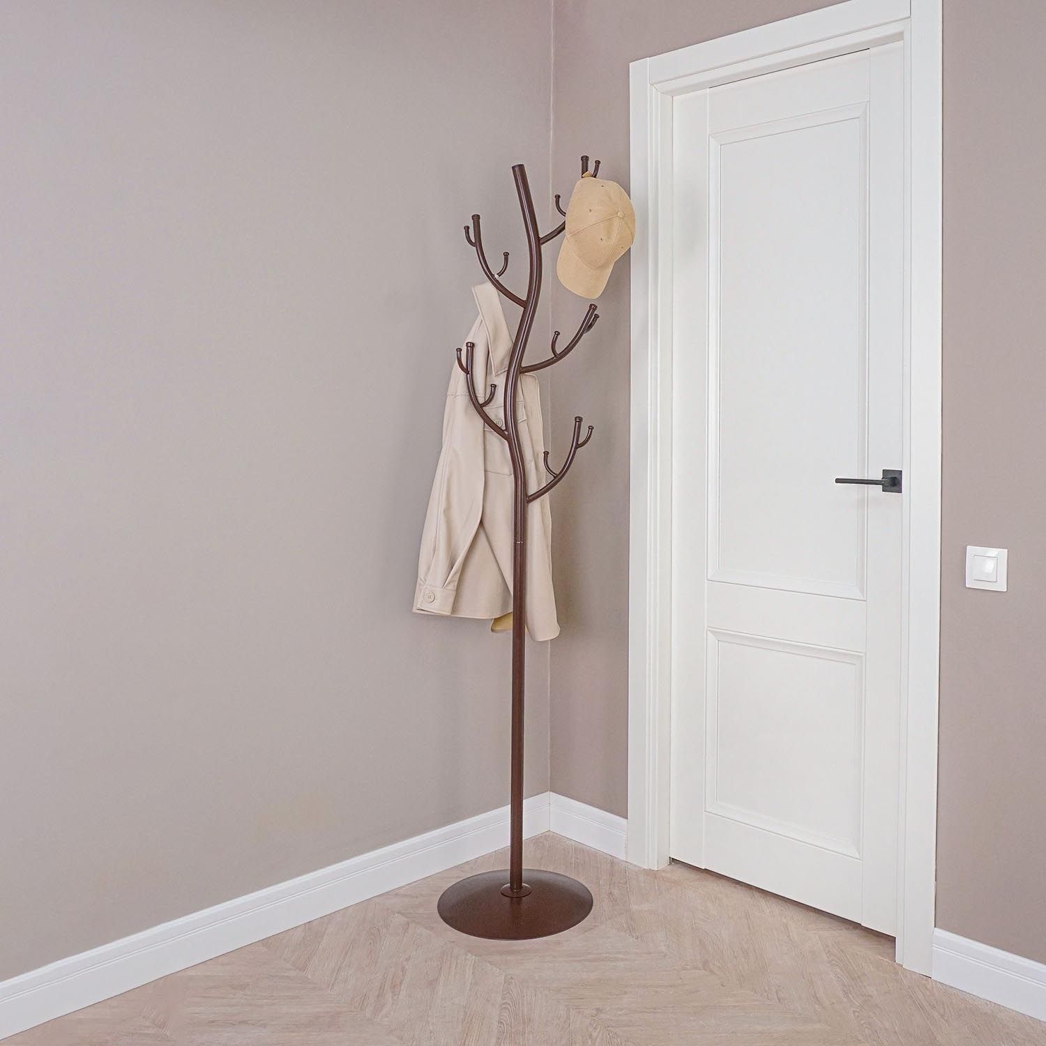 Вешалка напольная Дерево Коричневый