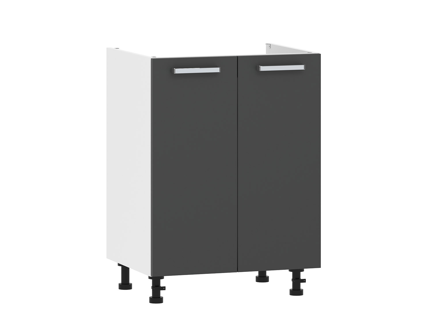 Борги 100.04 600 тумба под мойку / Белый/Антрацит
