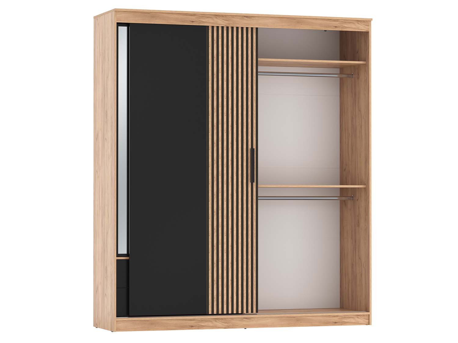 83.13 шкаф купе Вегас Дуб золотой / Черный