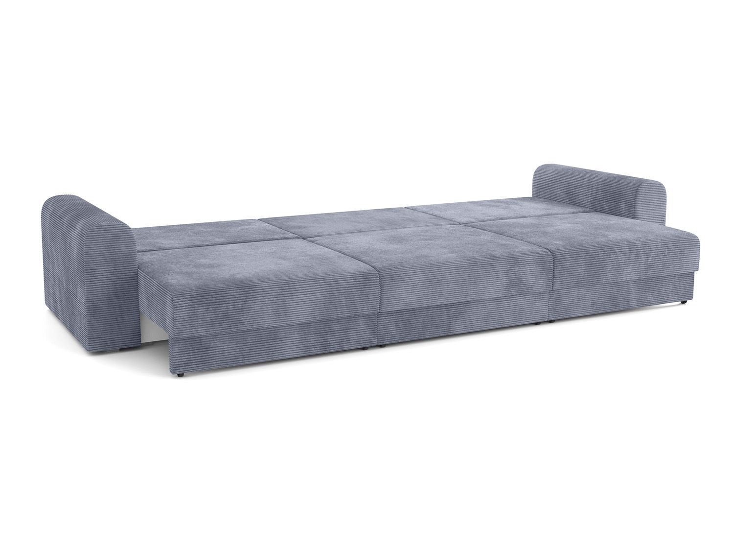 Диван - кровать Конго 3S (3 секции) велюр цилиум стил/индиго