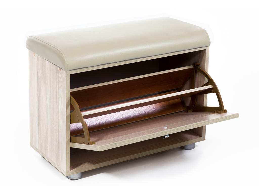 Обувница МС-1 ясень шимо светлый/101