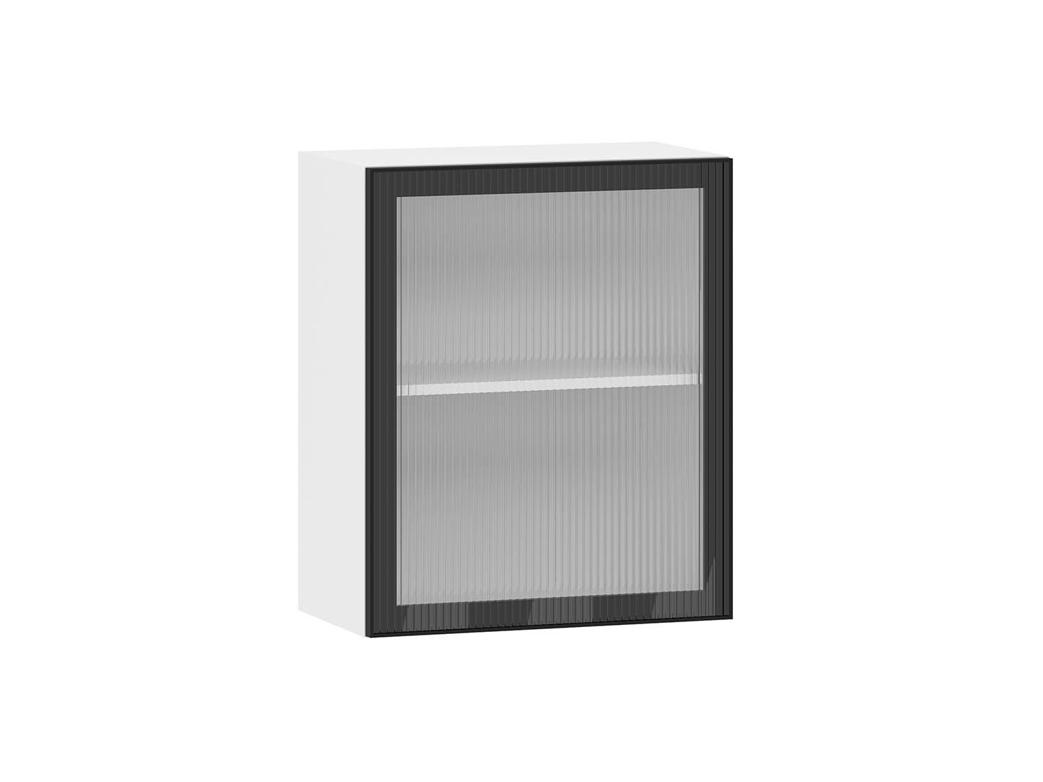 Moru 100.80.600 шкаф наквесной Белый / Черный