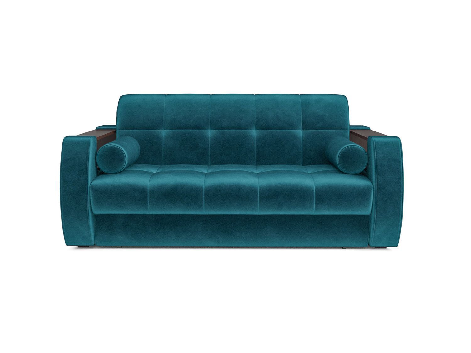 Диван Аккордеон Барон №3 бархат сине-зеленый STAR VELVET 43 BLACK GREEN