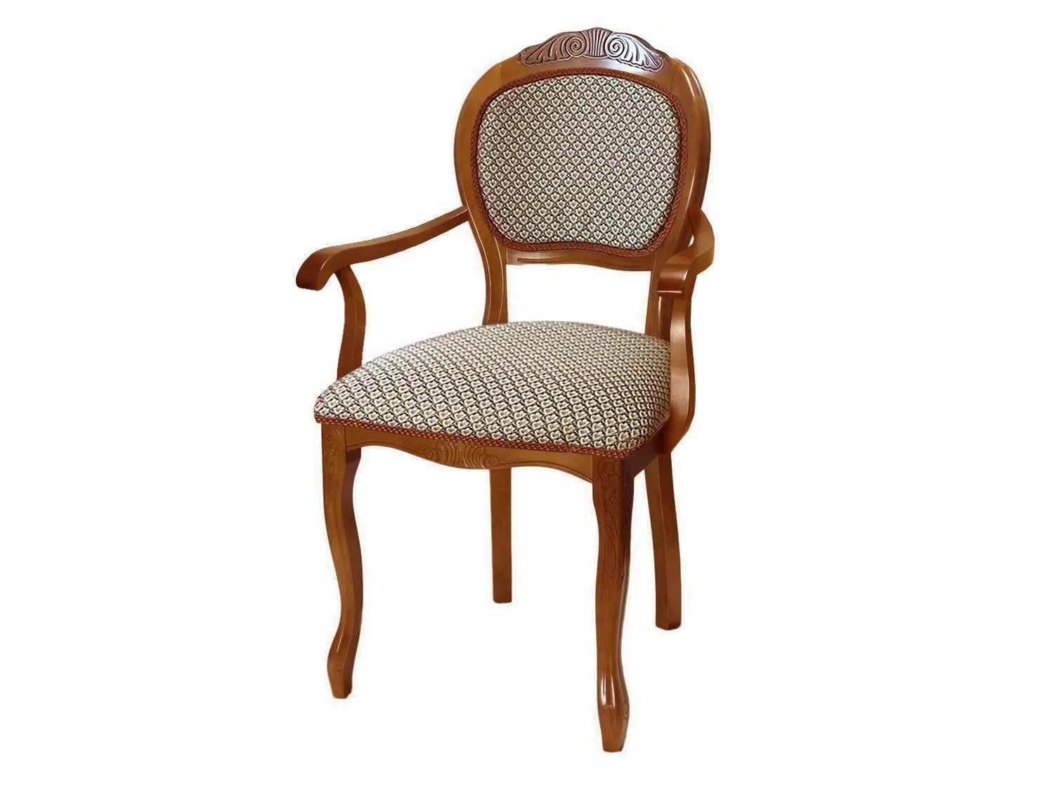 Кресло С-15 орех/агата коричневая