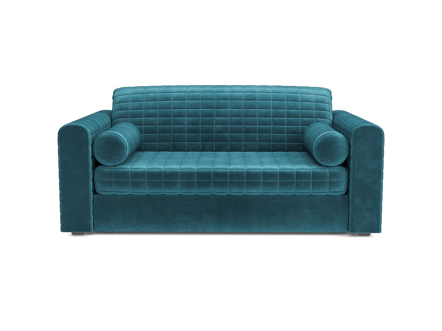 Диван Аккордеон Барон №5 бархат сине-зеленый STAR VELVET 43 BLACK GREEN