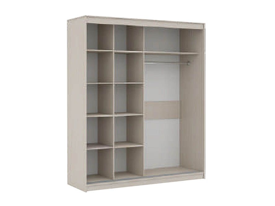 Сити 11-1 шкаф Белая Аляска / Черный