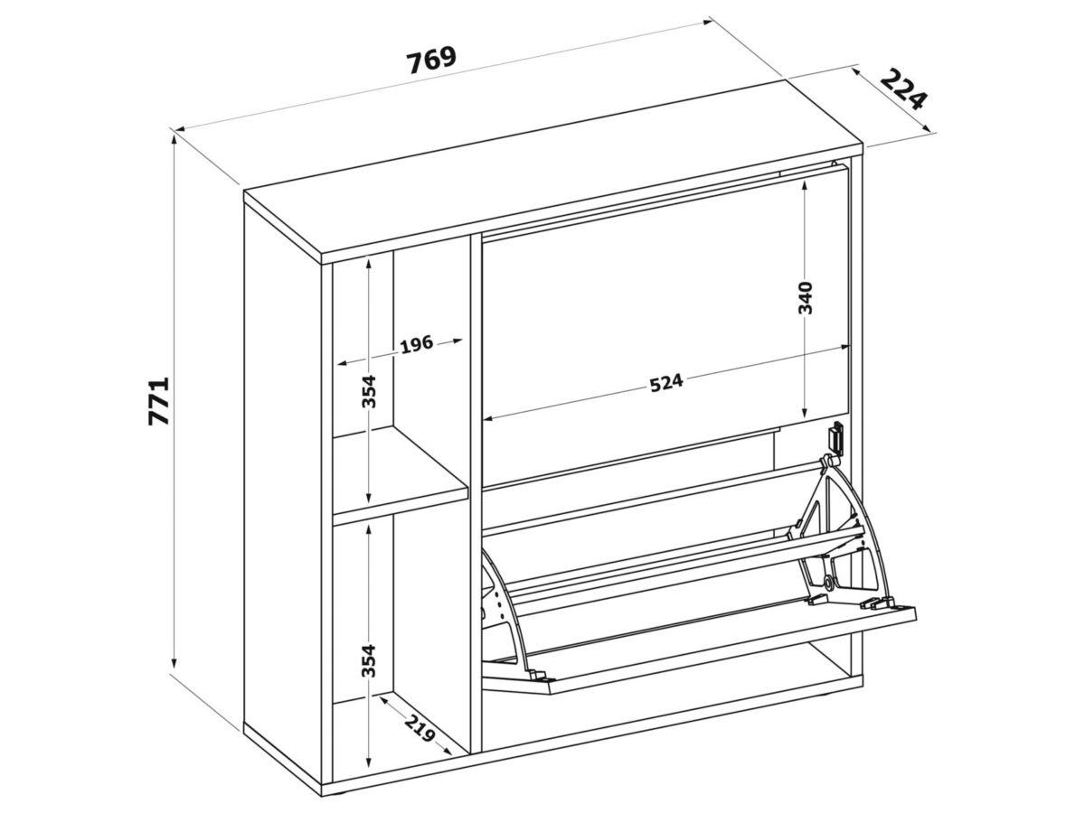 Обувница ТО-33 Белый